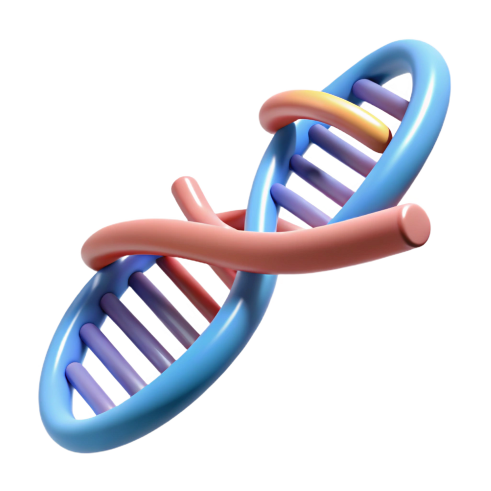 serene artistic A DNA double helix, scientifically accurate, premium png