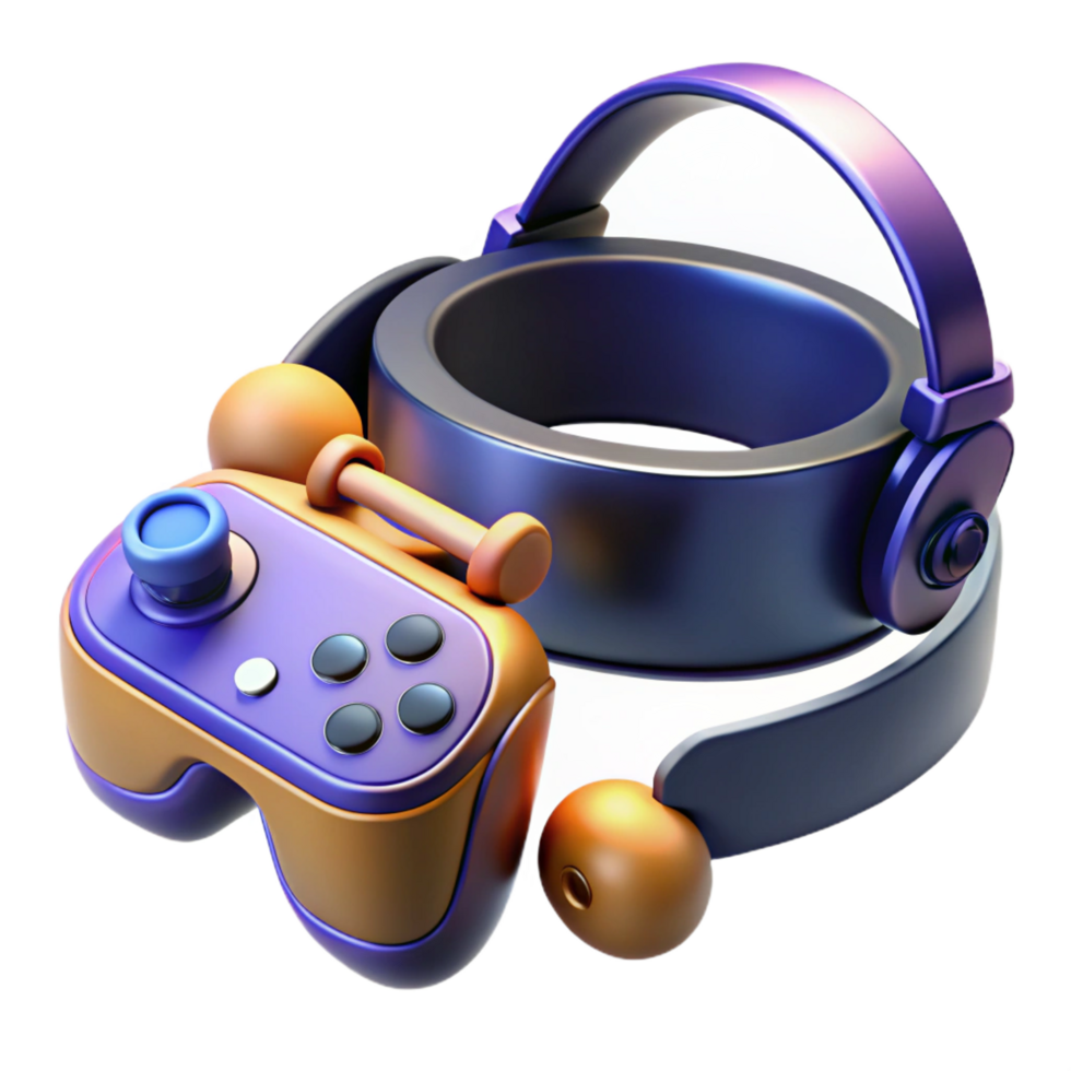 extraordinary contemporary VR headset with controllers exclusive png