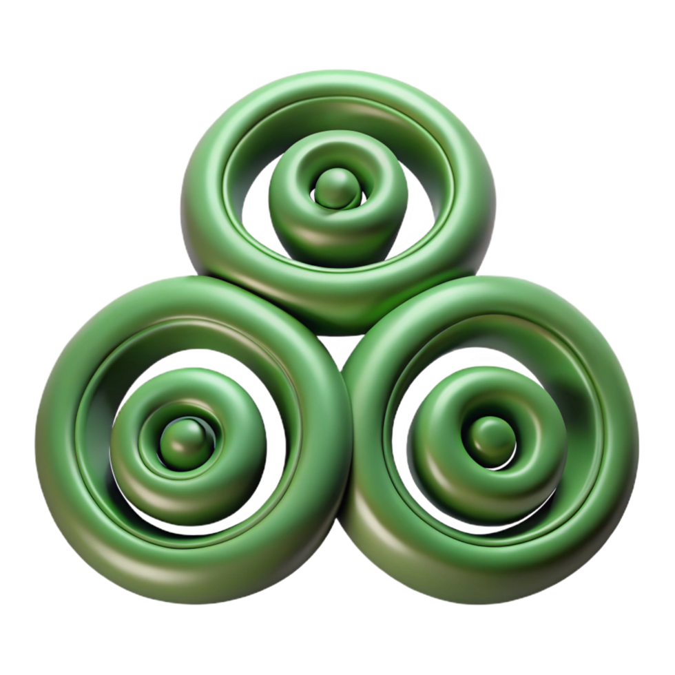 stunning minimalist Triskelion, triple spiral symbol, Celtic, 4K png