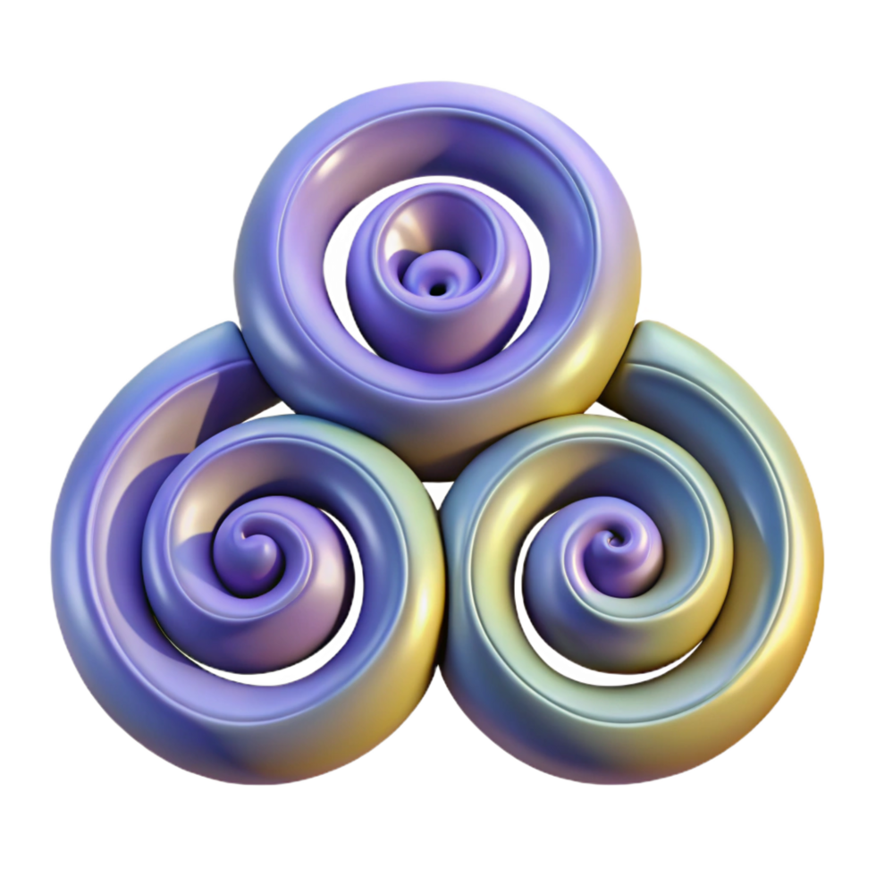 stunning rustic Triskelion, triple spiral symbol, Celtic, authentic png