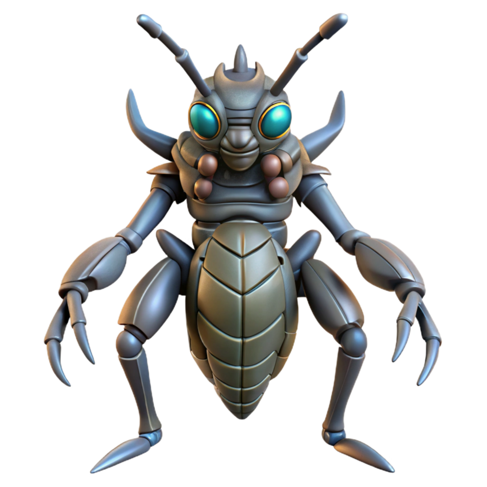 stunning artistic Alien insect, chitinous armor, multiple legs genuine png