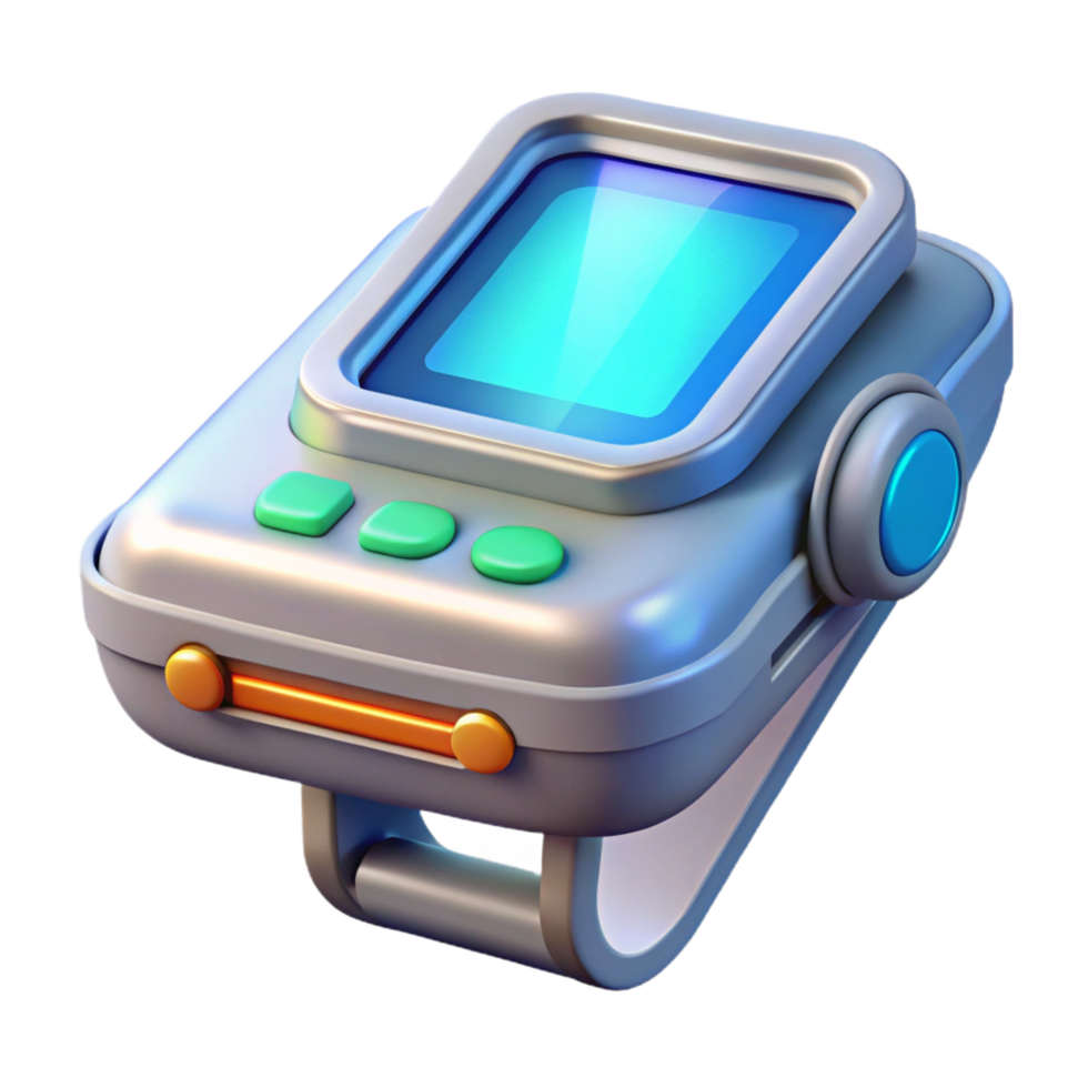 serene creative Medical scanner, handheld, futuristic display exclusive png
