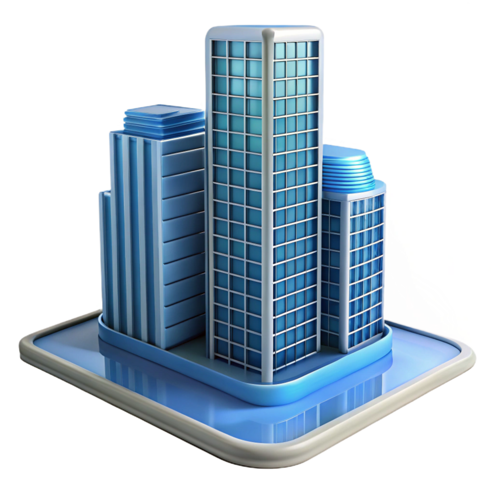 extraordinary rustic Modern skyscraper architectural model exclusive png