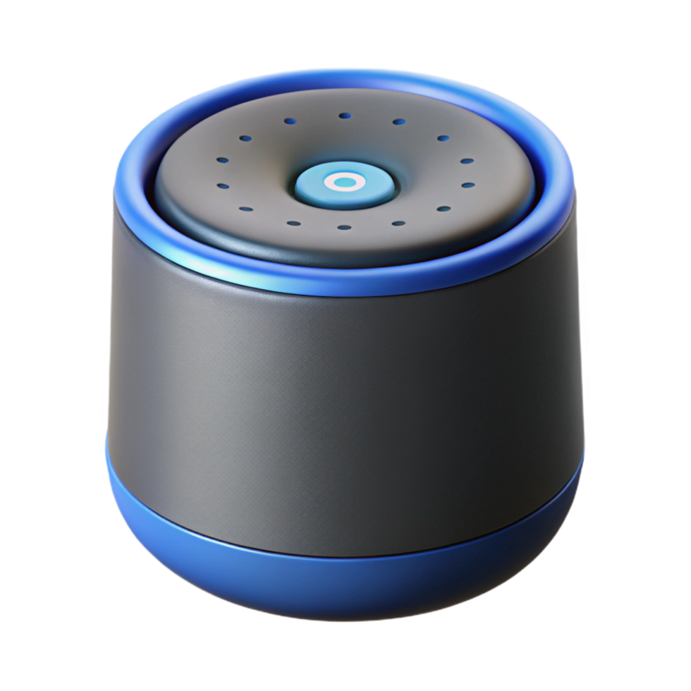 vibrant rustic Smart speaker with touch controls 4K png