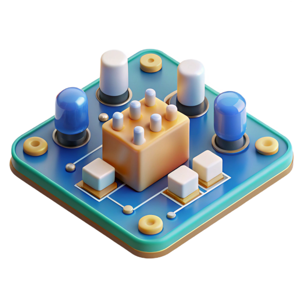 extraordinary creative Circuit board with soldered components exclusive png