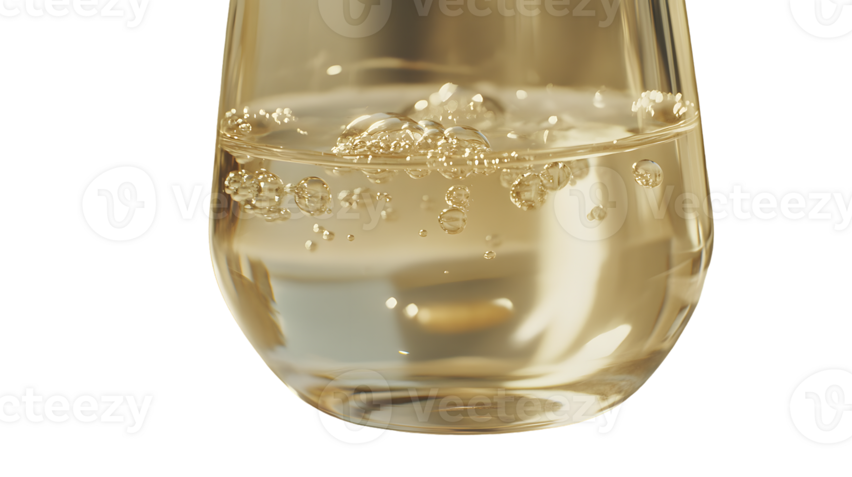 A glass of sparkling beverage with bubbles rising perfect for refreshment and celebration png