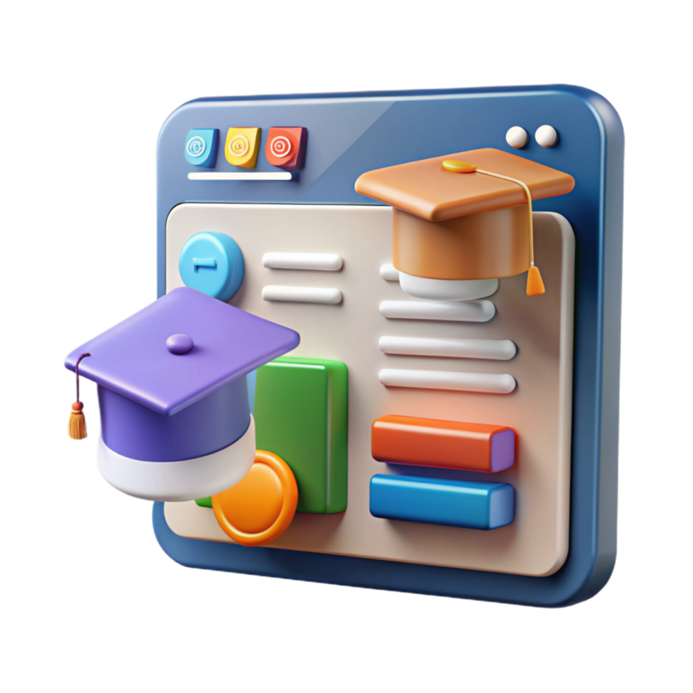 wonderful classic Online education platform interface authentic png