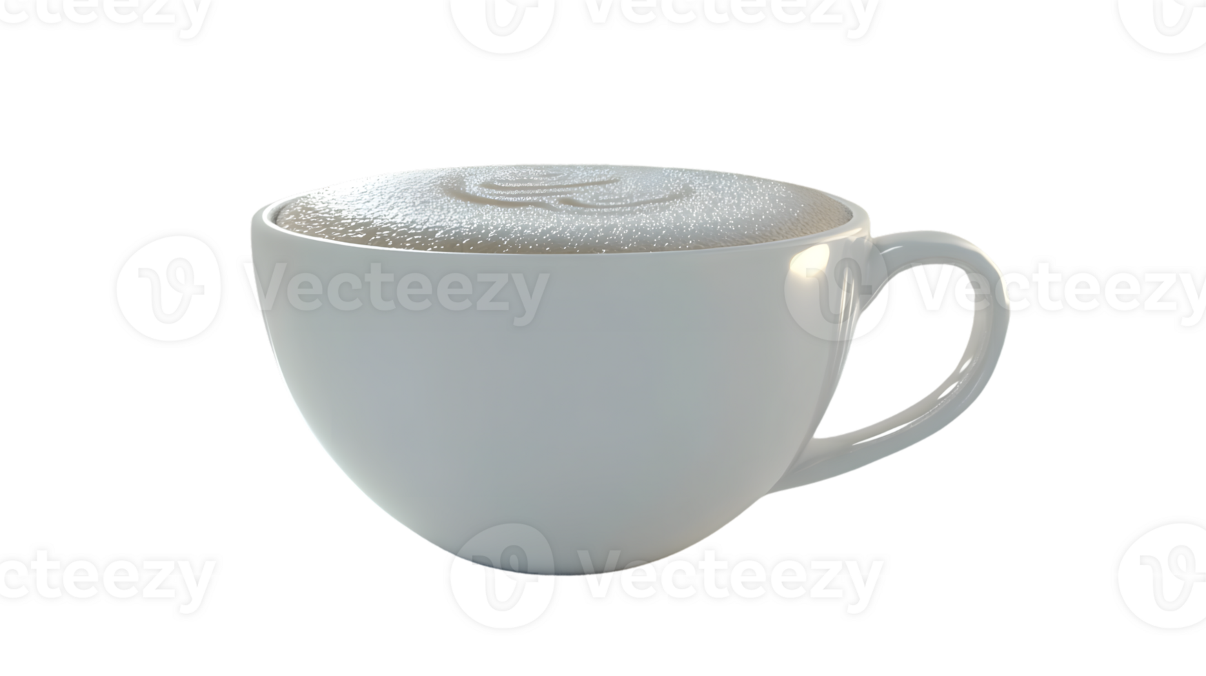 A steaming cup of coffee with frothy milk foam perfect for cozy mornings and warm beverages png