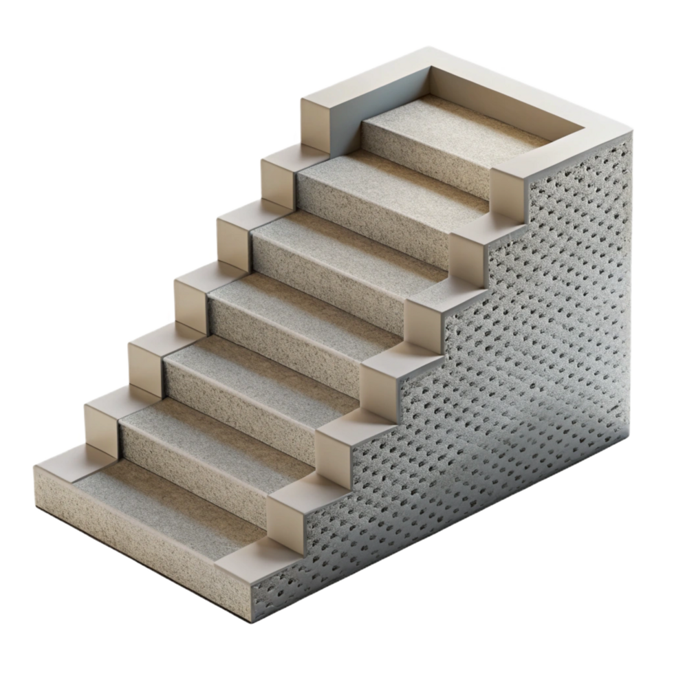 immaculate coveted Concrete staircase precast concrete step, NO BACKGROUND with Transparent Background. png