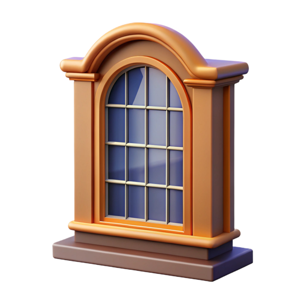 hypnotic passionate urban Georgian townhouse window sash and frame, NO BACKGROUND with Transparent Background. ultra HD png