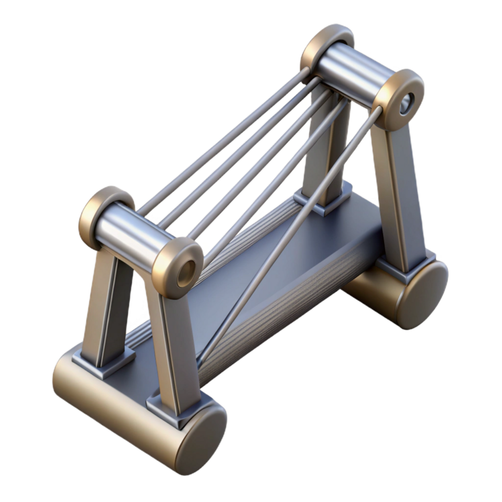 energetic stunning Steel bridge cable suspension detail, NO BACKGROUND with Transparent Background. sharp png