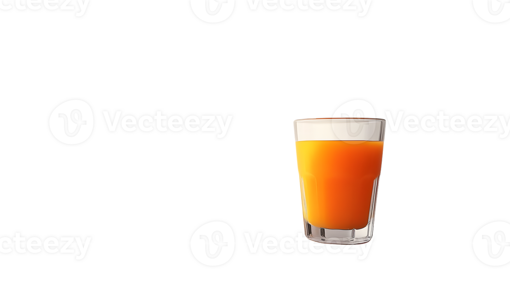 Refreshing Glass of Orange Juice on a Black Background png