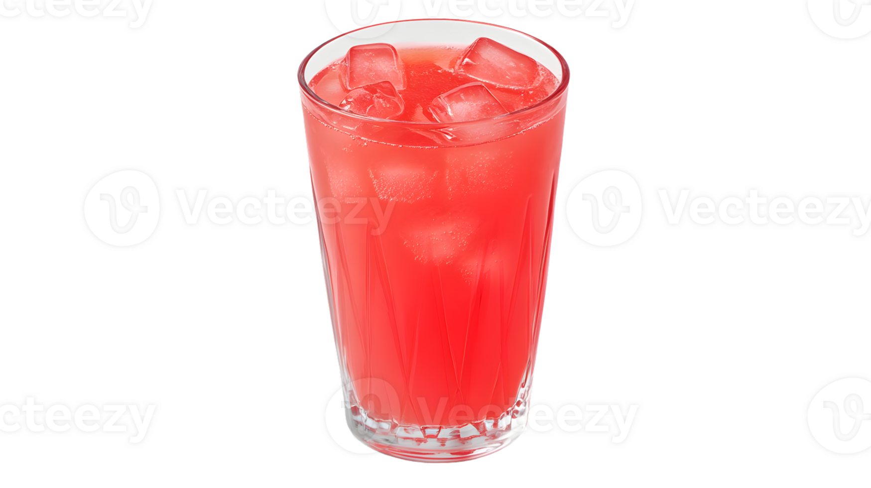 Refreshing Pink Beverage with Ice Cubes in a Glass Ideal for Summer Drinks and Cold Refreshmen png