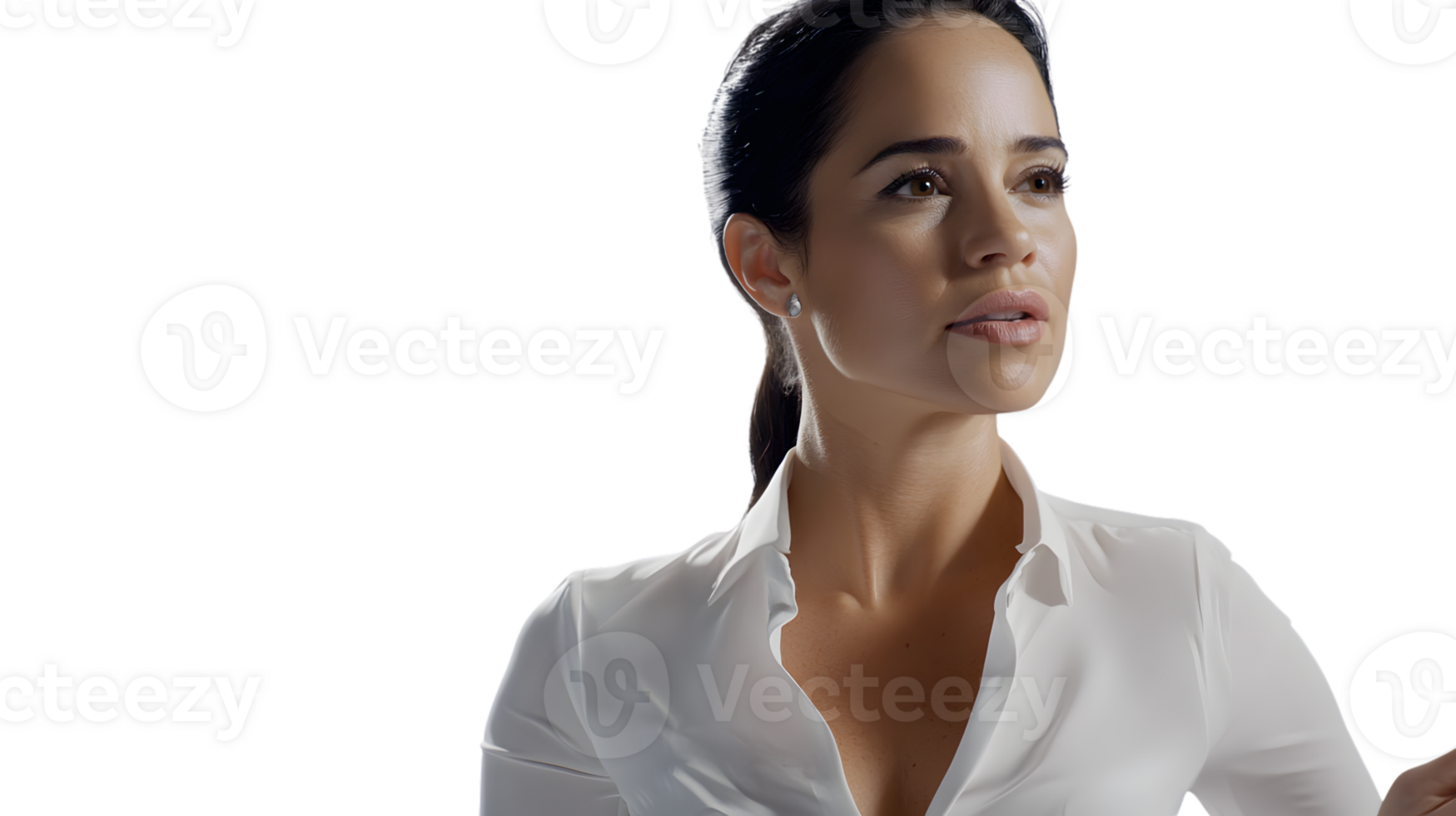 Professional Woman in White Shirt Business Corporate and Leadership Image png