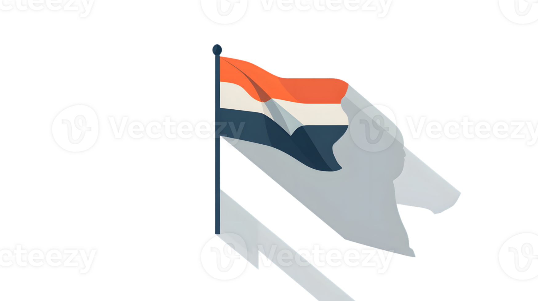 A flag waving in the wind with vibrant colors and dynamic folds ideal for themes of freedom c png
