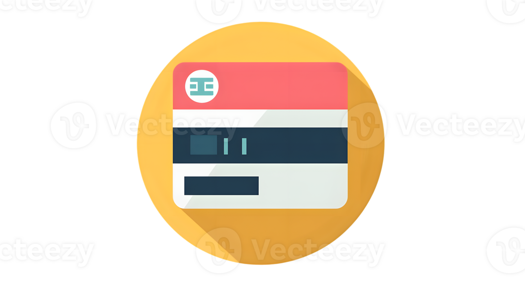 A stylized train icon with vibrant colors and geometric shapes ideal for transportation desig png