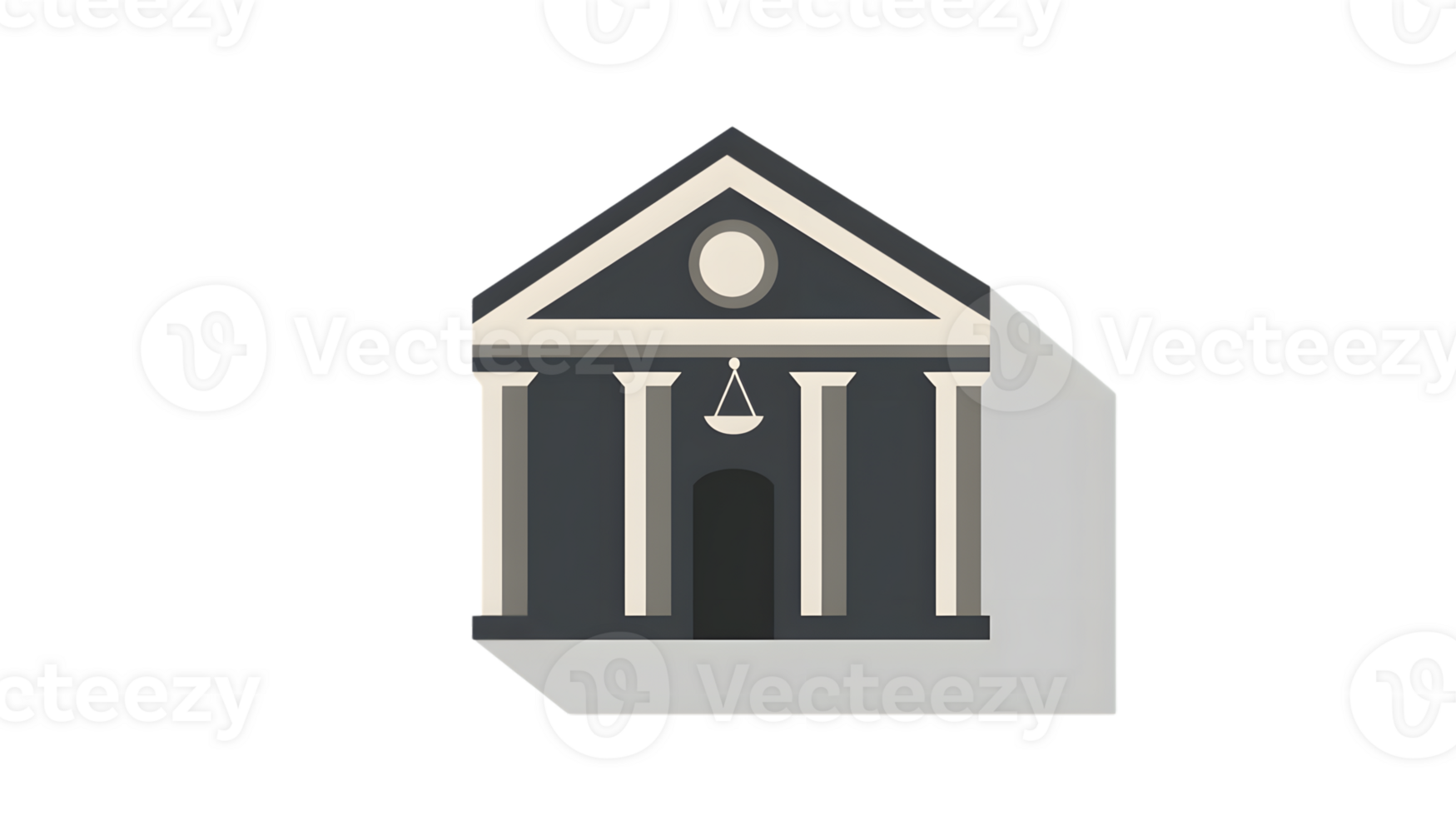 Classical Architecture Illustration with Pillars and Balance Symbol for Law Justice and Stabi png