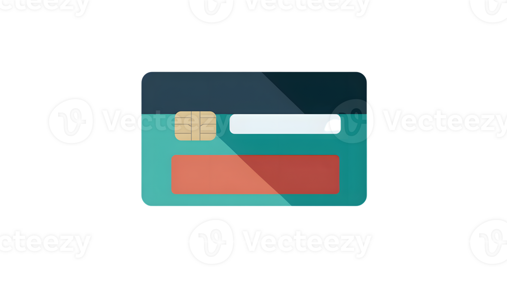 Credit Card Design with Minimalist Style and Modern Elements for Financial and Payment Concepts png