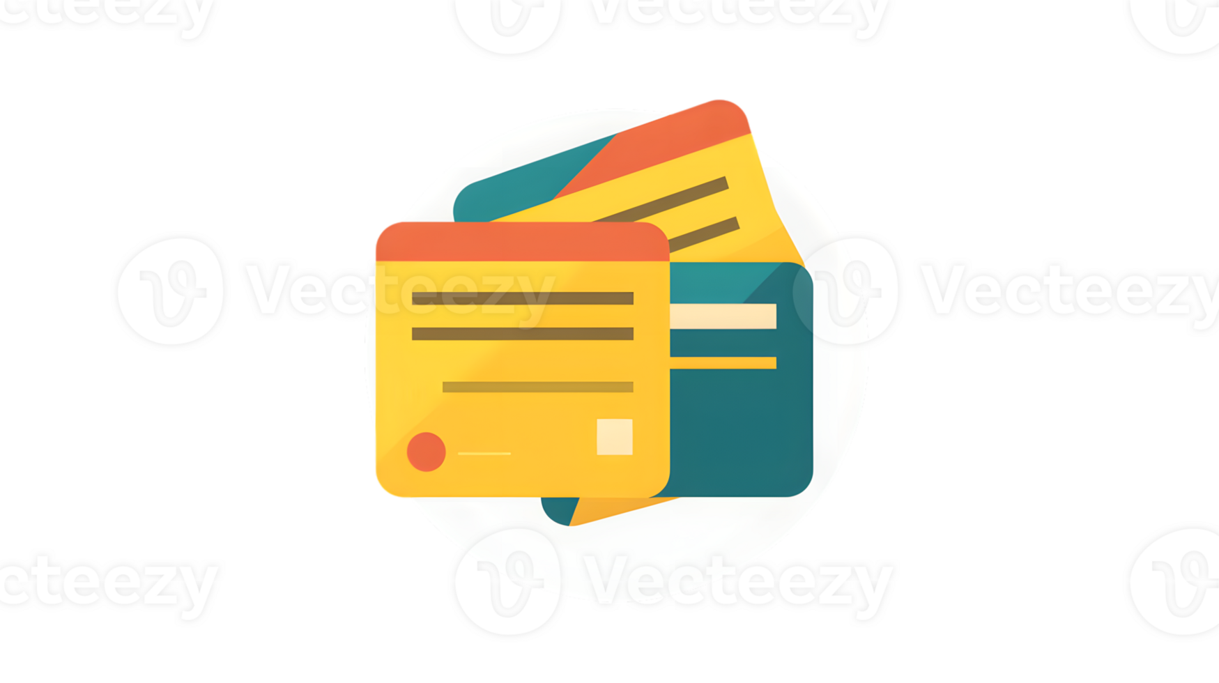 Credit Cards and Wallet Icon for Financial Services png