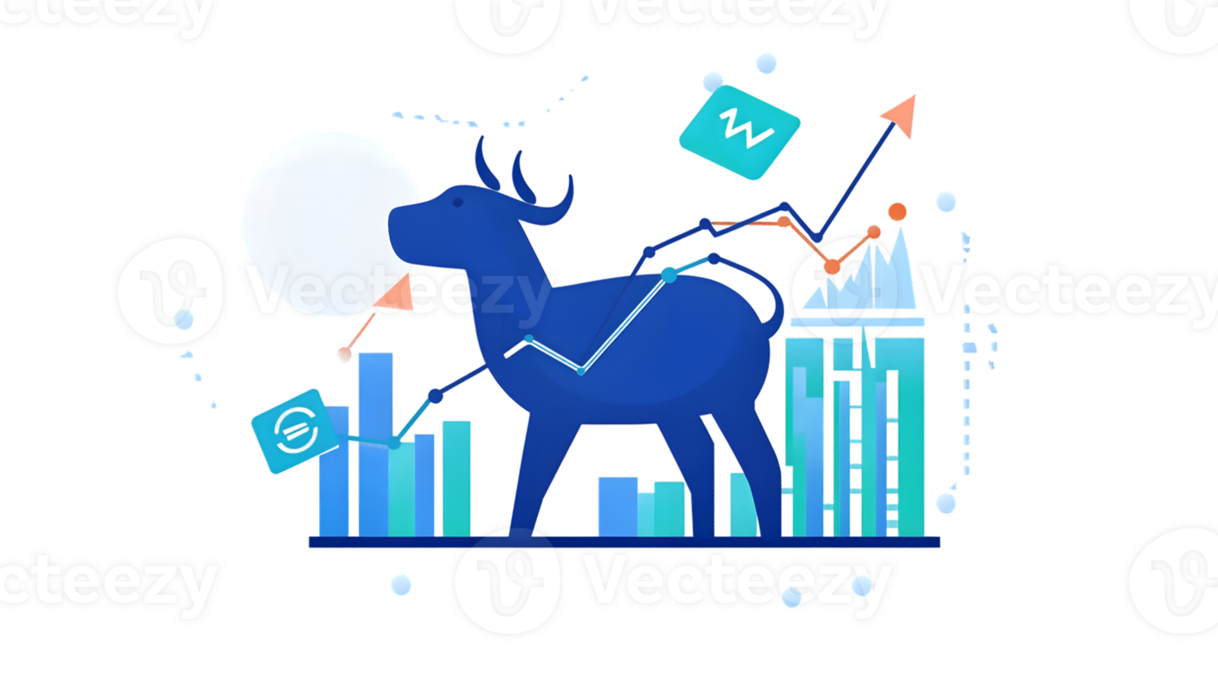 Financial Bull Market Analysis with Graphs and Data Visualization png