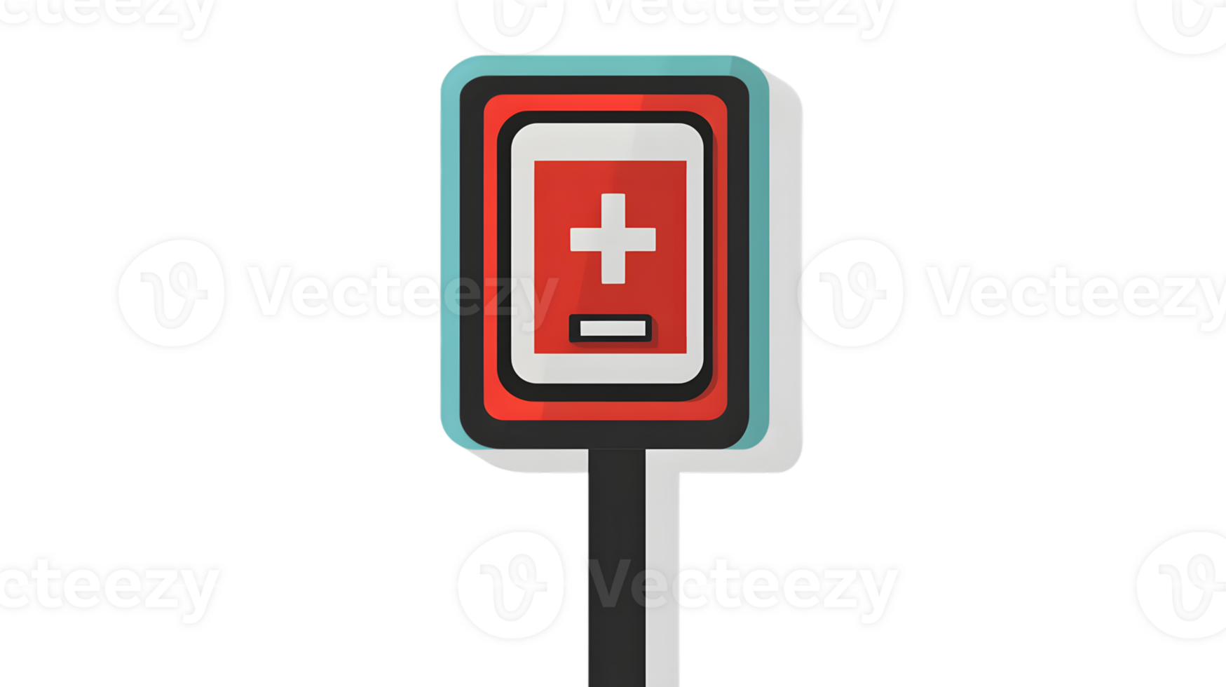 Medical Signpost with Cross Symbol Emergency Healthcare and First Aid Indicator for Navigati png