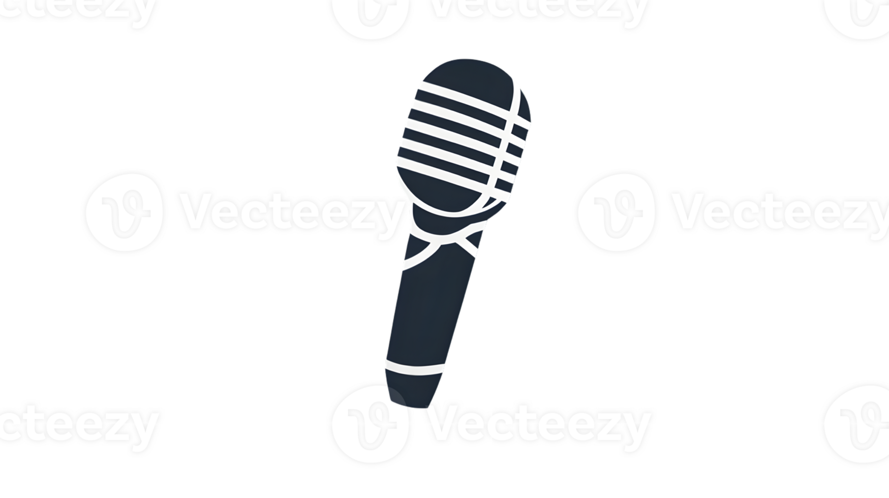 Microphone Icon Classic Design for Communication Broadcasting and Recording png