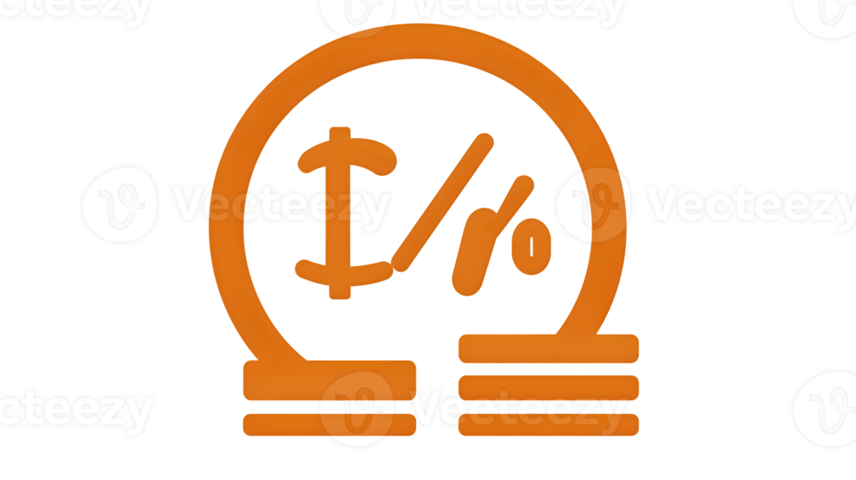 Orange Light Bulb with Mathematical Symbols Creativity and Problem Solving Icon for Education png