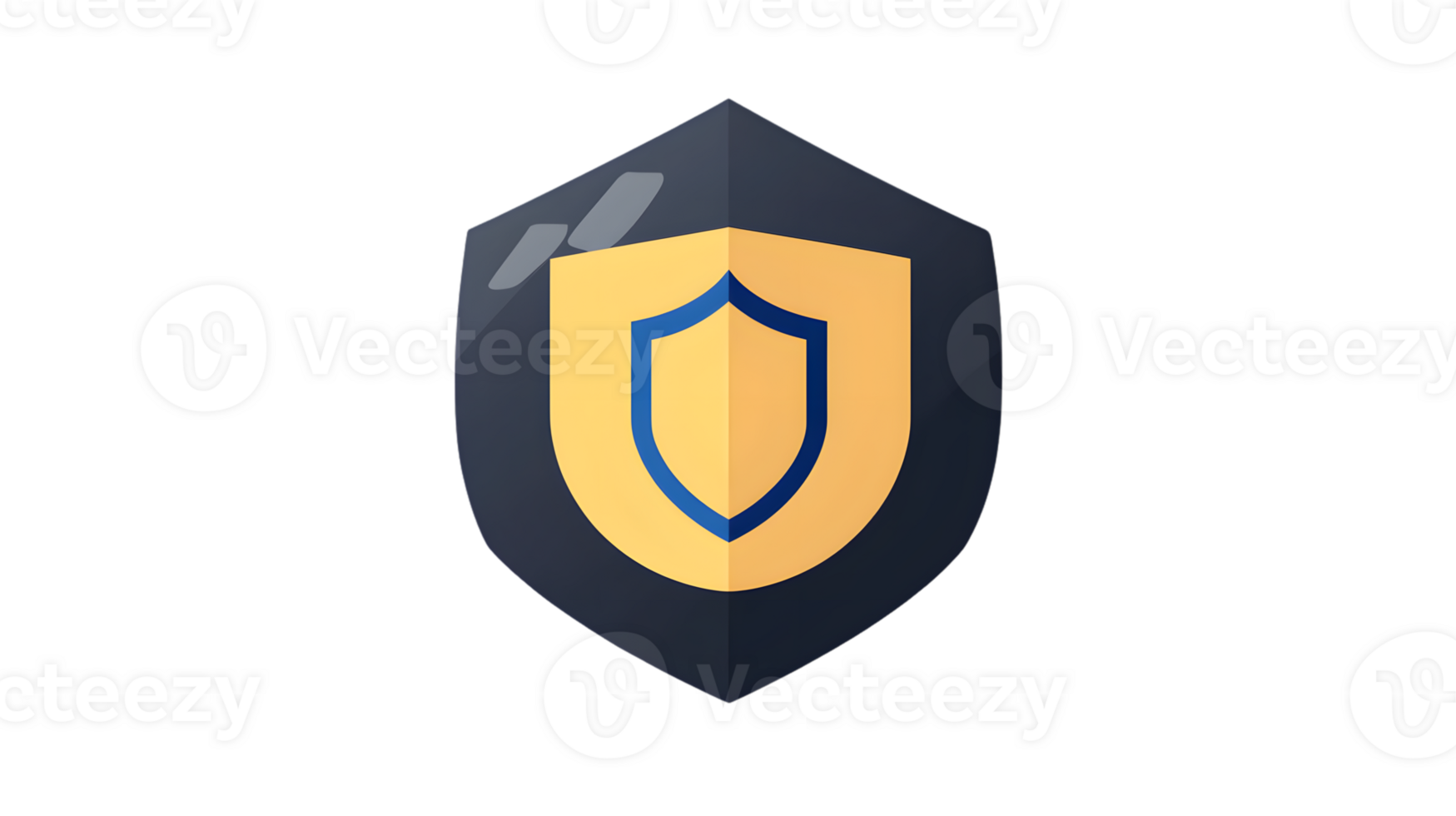 Protective Shield Icon with Modern Design for Security and Safety Concepts png