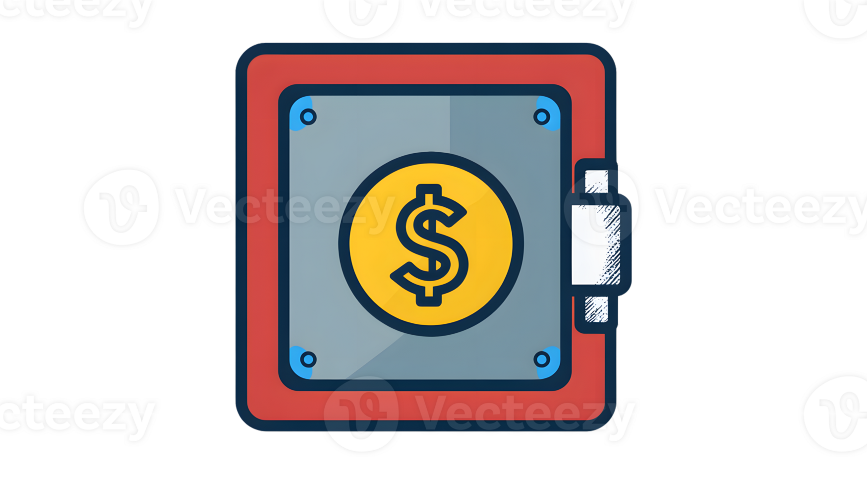 Secure Financial Storage A Safe with Dollar Symbol for Money Protection and Savings Concepts png