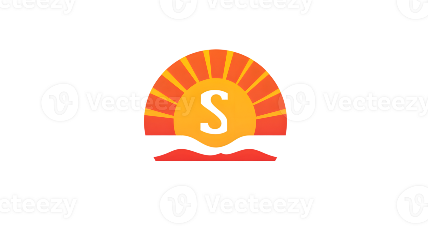 Sunset Logo with Vibrant Colors and Abstract Design for Branding Marketing and Creative Proje png