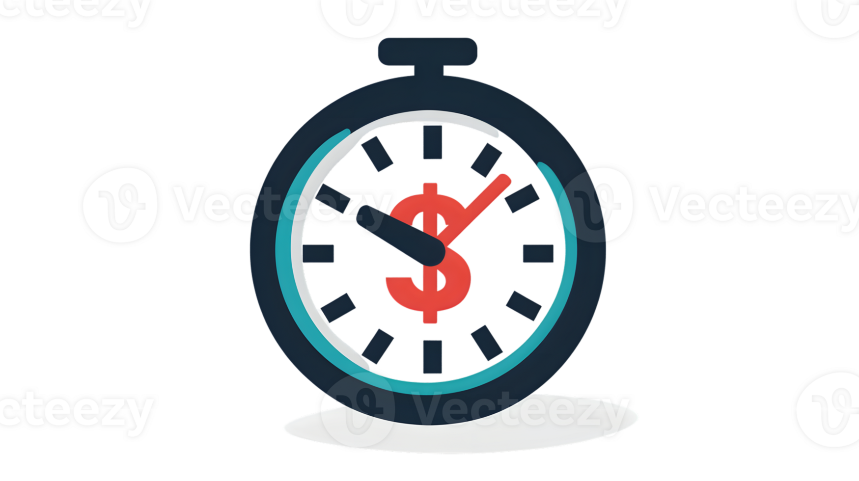Time and Money A Stopwatch with a Dollar Sign Highlighting Financial Timing png