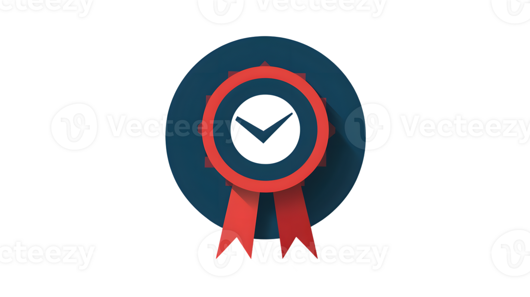 Verification Badge with Clock Icon Trustworthy Time Management Symbol for Certifications Awar png