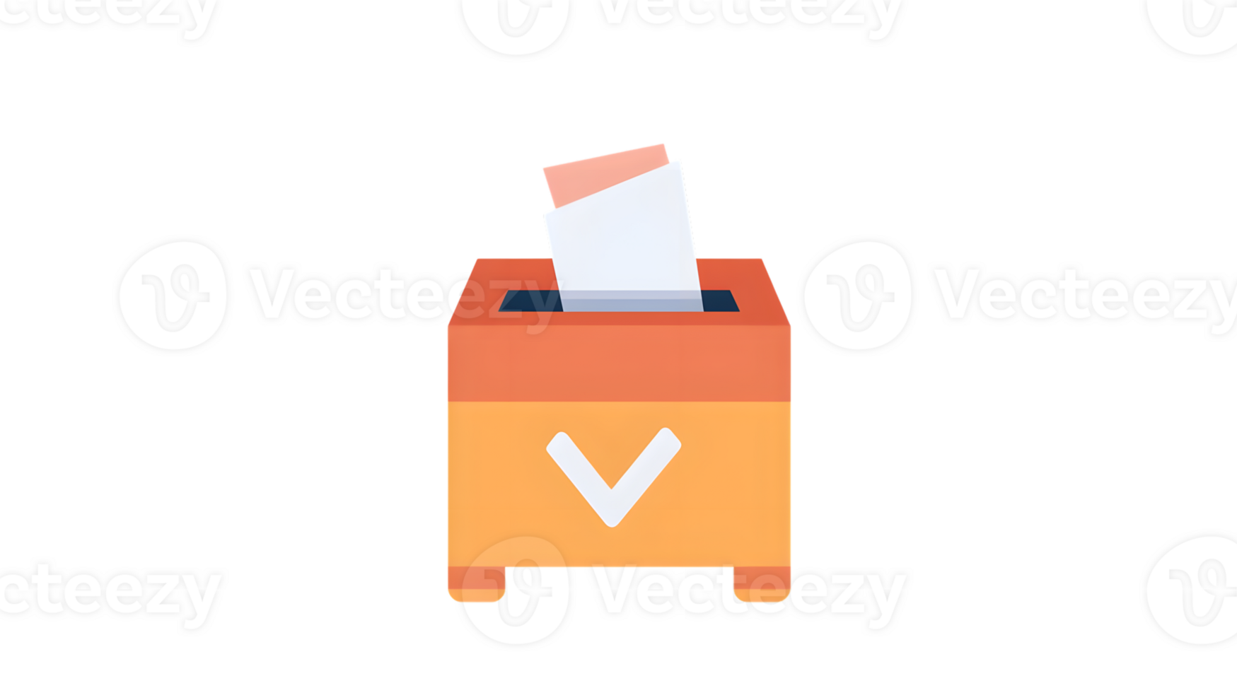 Voting Box with Ballot Insertion Democracy Elections and Civic Engagement Symbol png