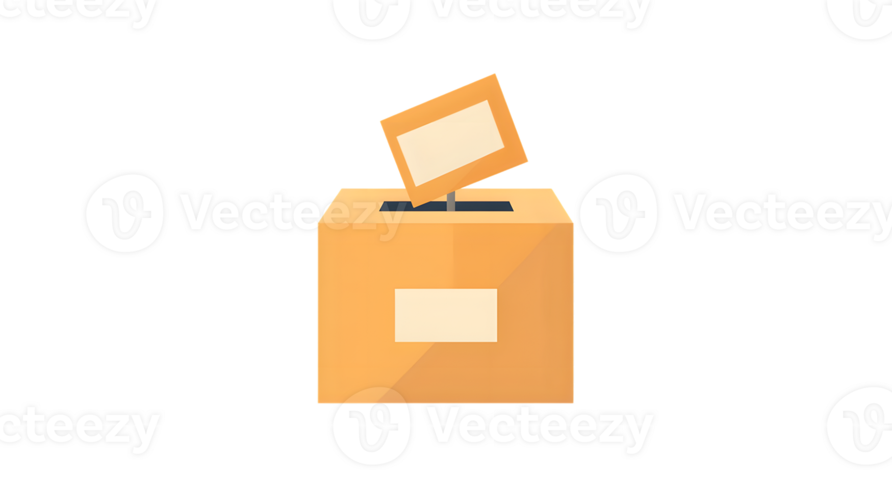 Voting Box with Ballot Insertion Election Concept Democratic Process Political Participation png