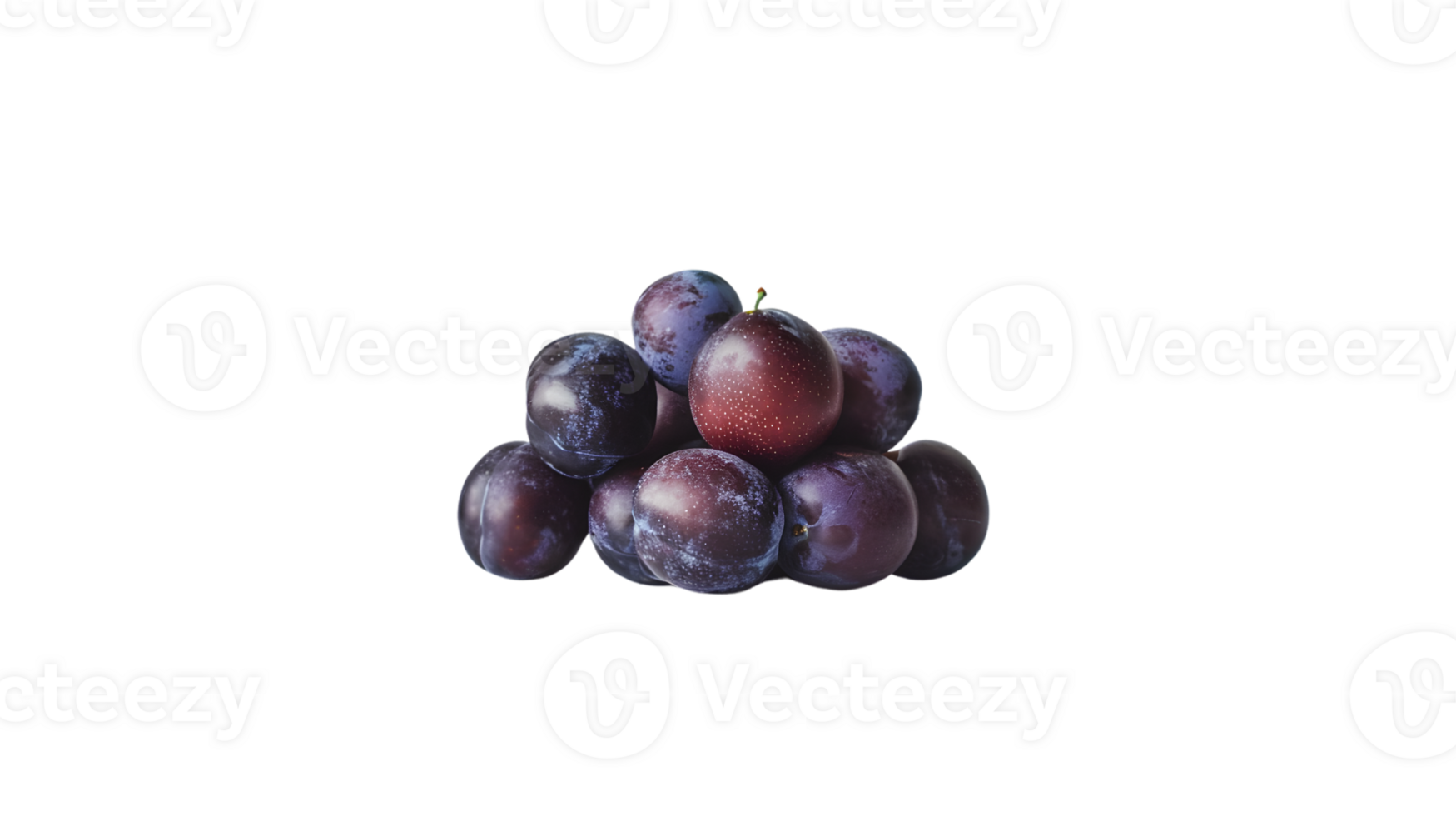 A cluster of ripe darkcolored fruits with a glossy finish ideal for culinary and healthfocu png