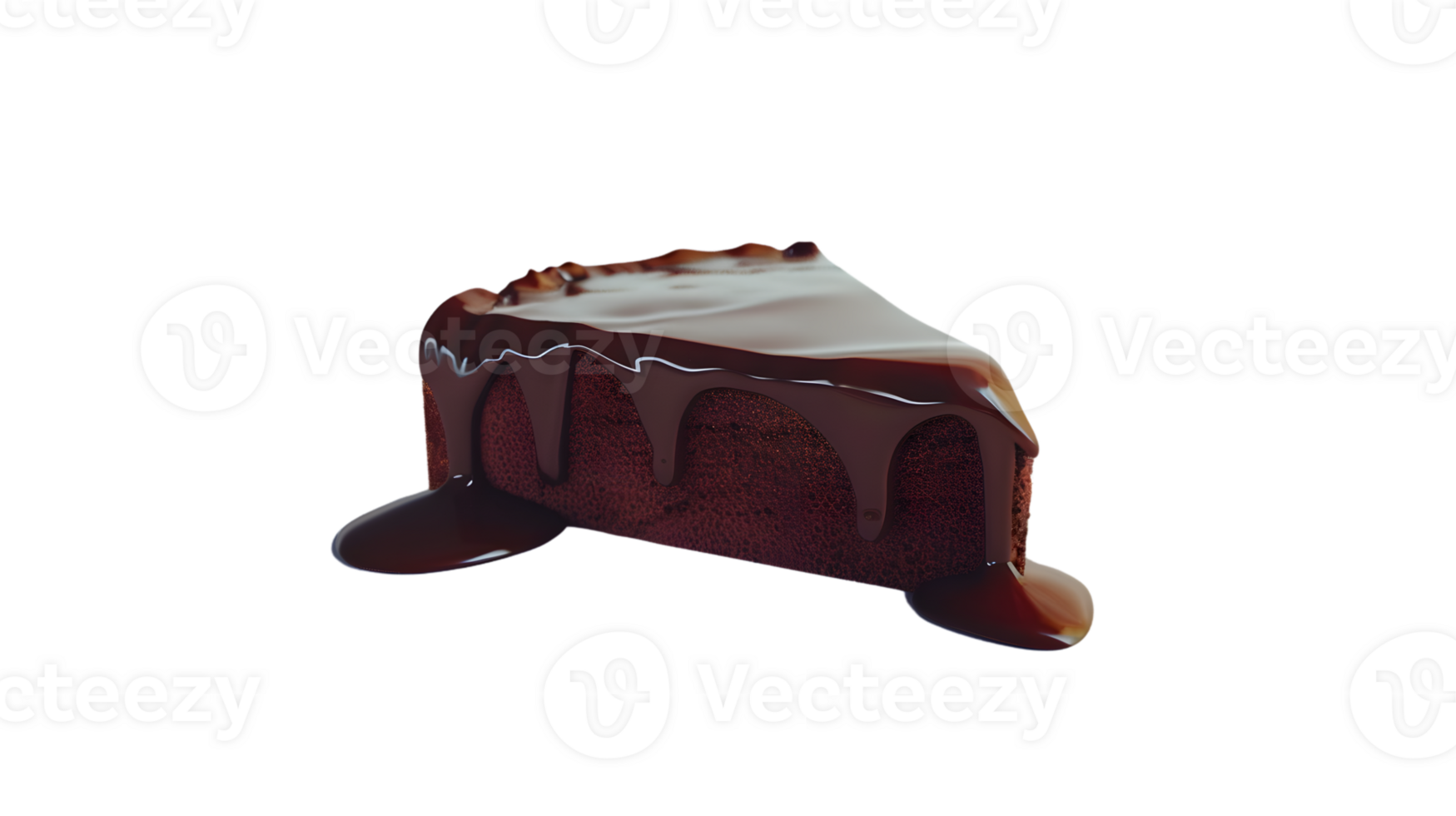 Decadent Chocolate Cake with Icing and Drizzle Perfect for Dessert Photography Culinary Art png