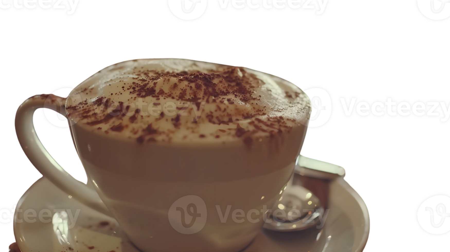 Frothy Cappuccino with Cocoa Dusting in a Ceramic Mug Perfect for Coffee Lovers and Culinary E png