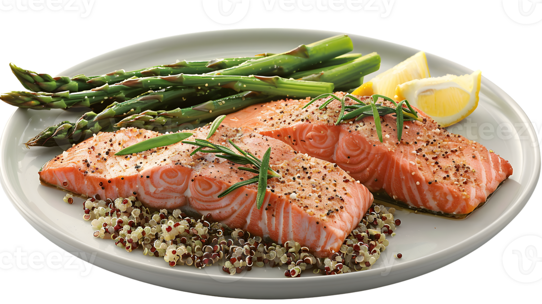 Grilled Salmon with Quinoa and Asparagu s png