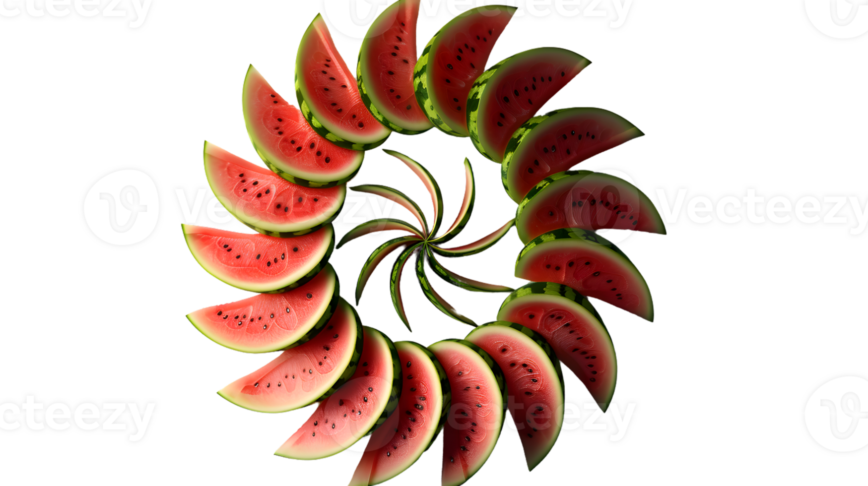 Vibrant Slices of Fresh Fruit Arranged in a Circular Pattern Ideal for Food and Beverage Marke png