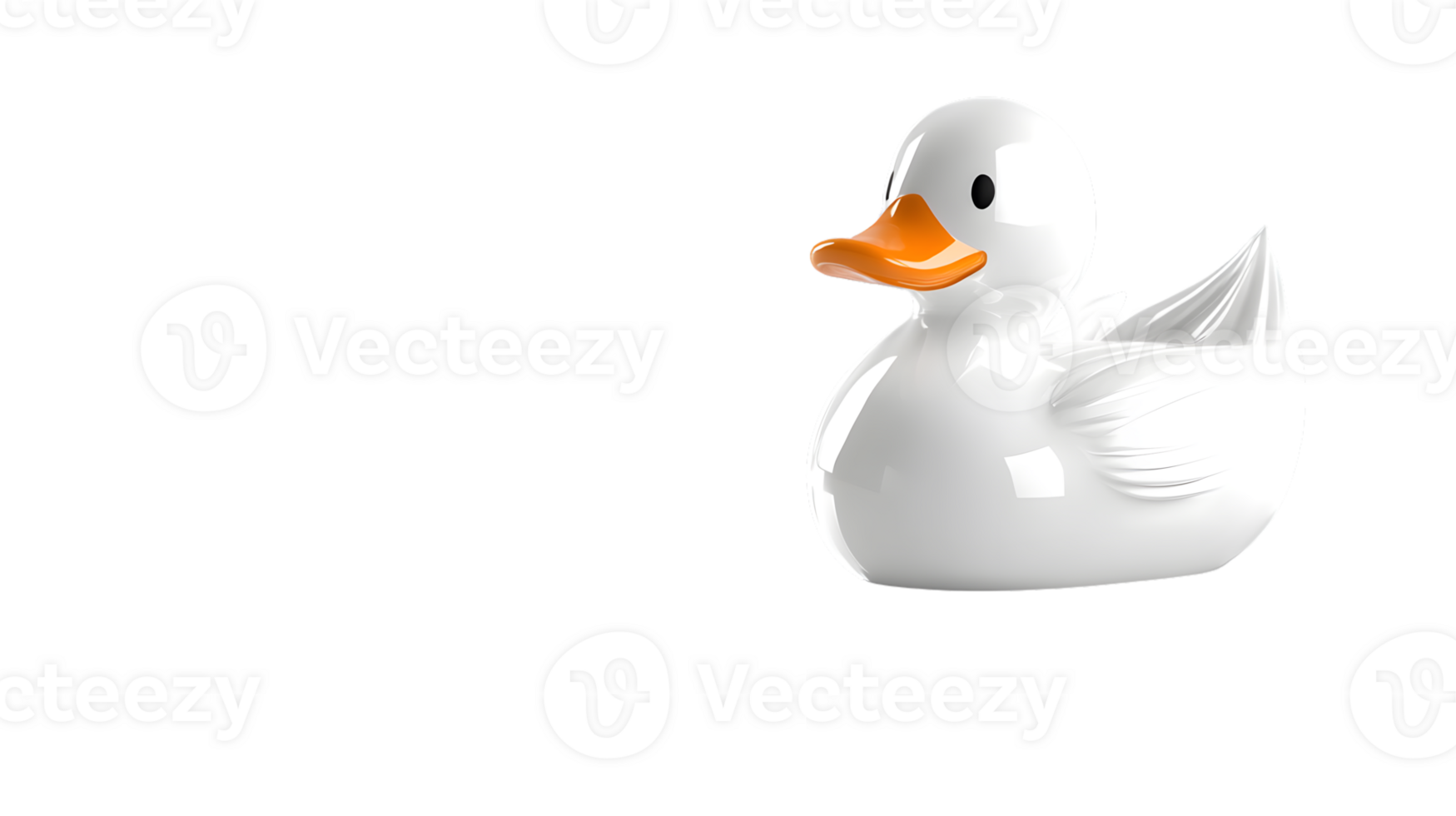 A charming white duck with an orange beak perfect for childrens books educational materials png