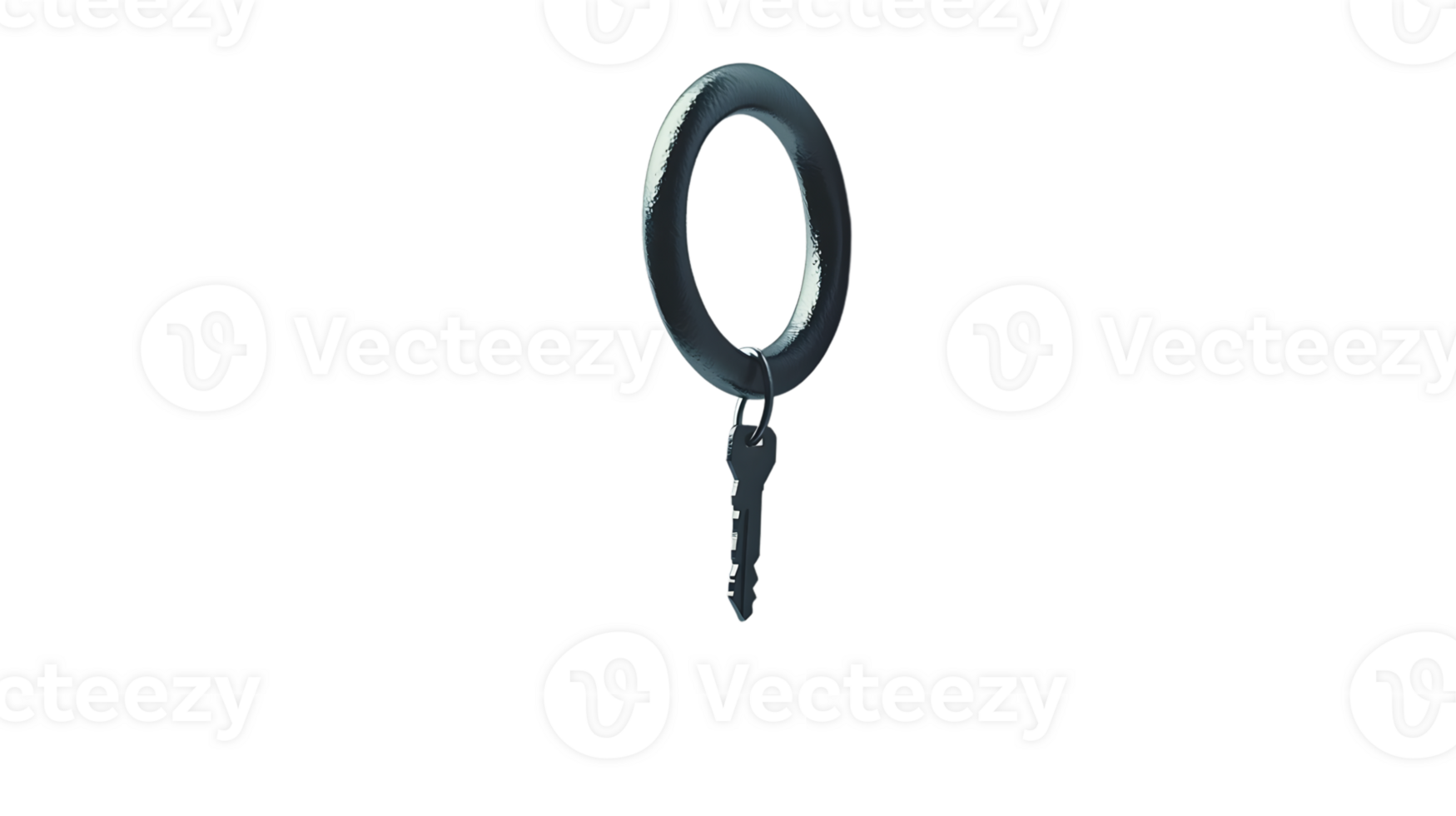 A sleek key with a large ring perfect for security and access solutions png