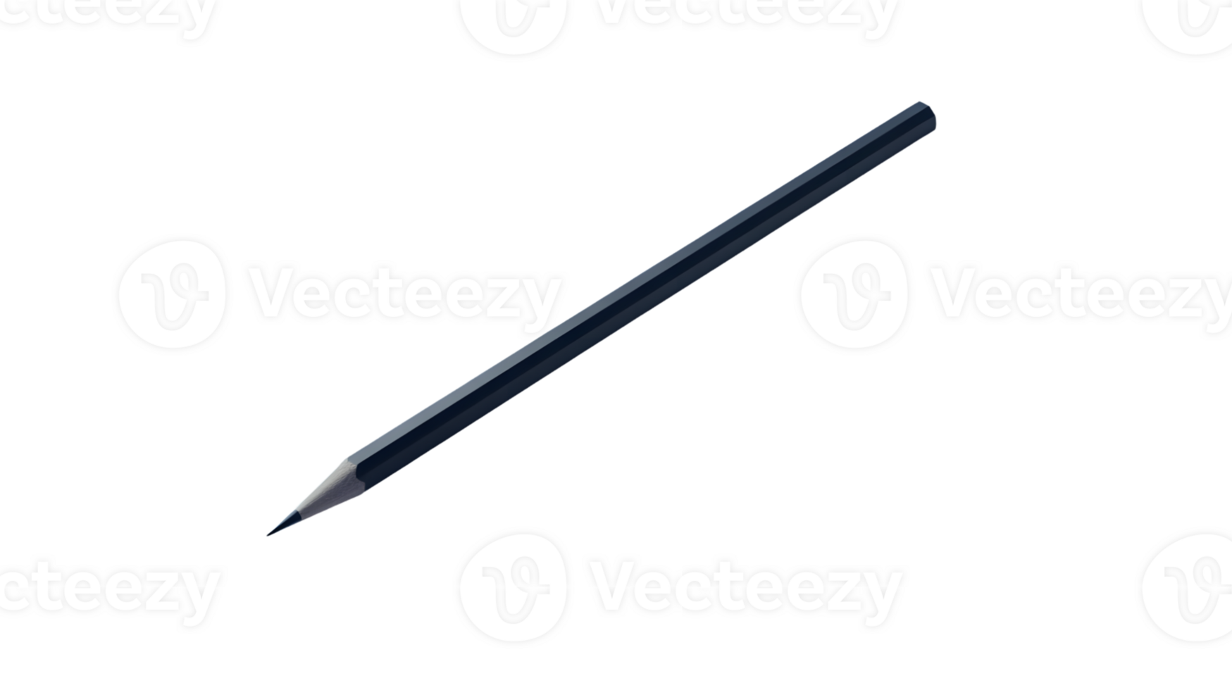 A sleek modern pencil isolated on a black background for versatile design applications png