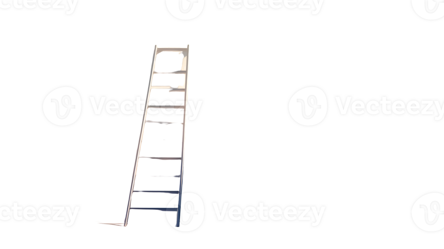 A sturdy ladder leaning against a dark background ideal for construction home improvement an png