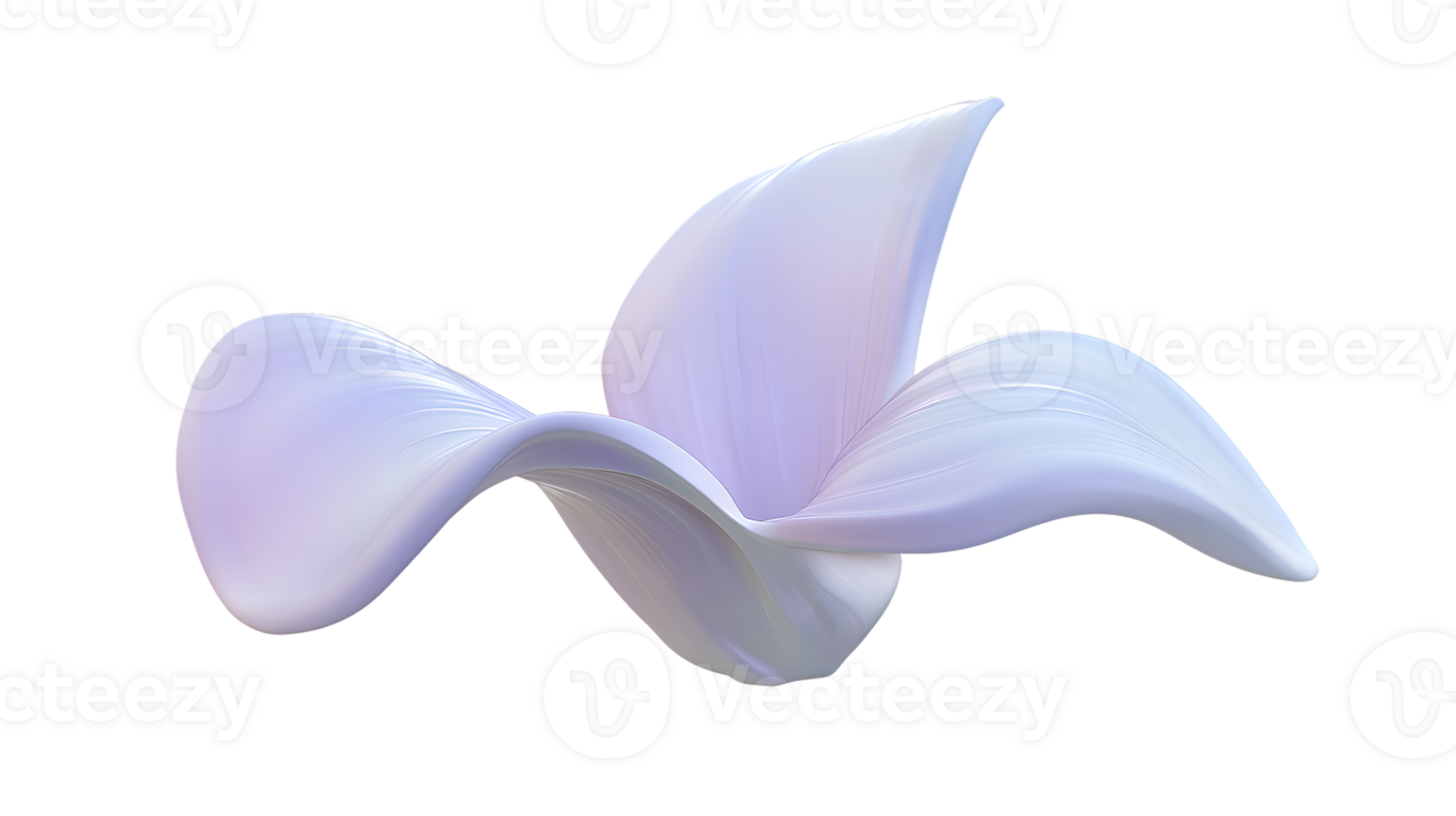 Abstract Sculpture with Flowing Curves and Soft Gradient Colors png
