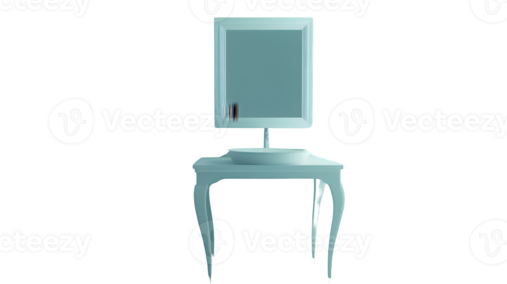 Elegant Vanity Table with Mirror Modern Bathroom Furniture Design for Home Decor and Interior png