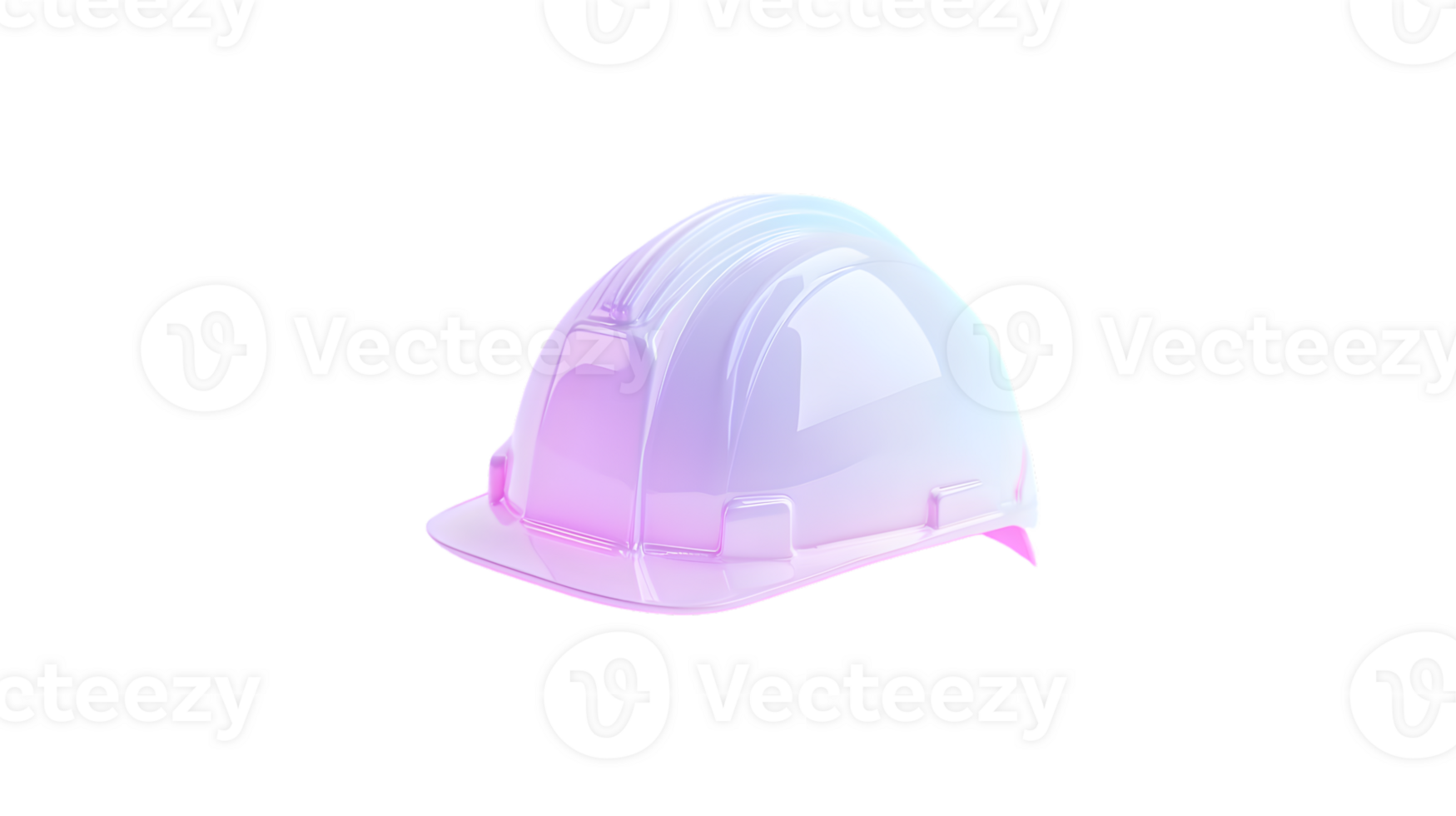 Gradient Safety Helmet with Futuristic Design for Construction and Industrial Use png