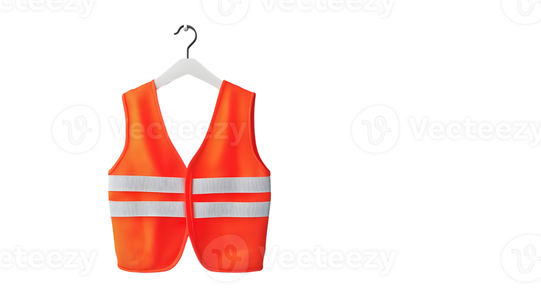 HighVisibility Safety Vest on Hanger Essential Gear for Construction Traffic Control and Wo png