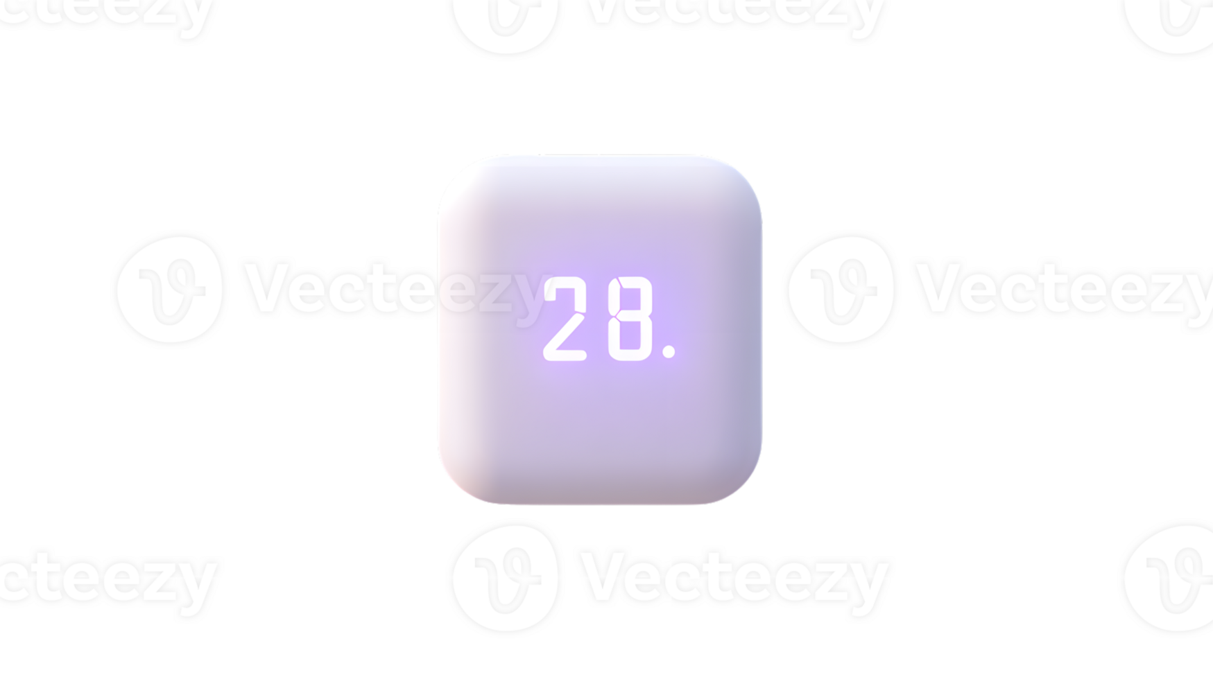 Number 28 Displayed on a Modern Digital Screen with Soft Glow Ideal for Countdowns Timers an png