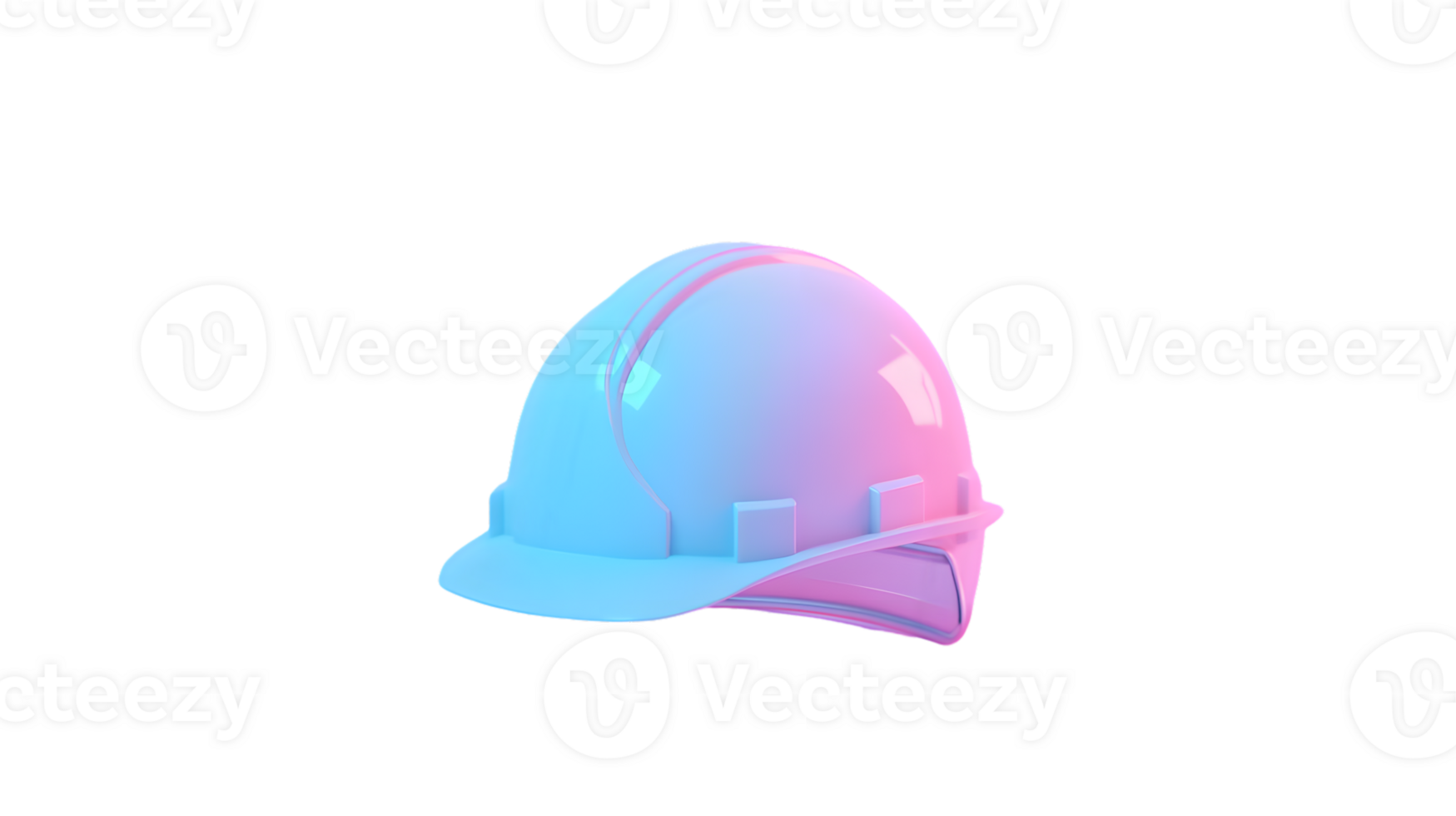 Pastel Gradient Safety Helmet with Modern Design for Construction and Protection png