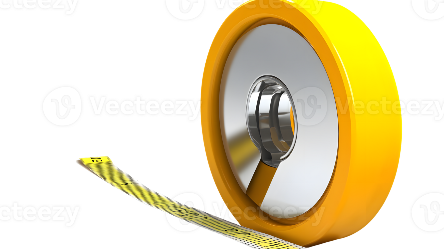 Precision Measurement A Detailed View of a Yellow Tape Measure with Extended Blade for Accurac png
